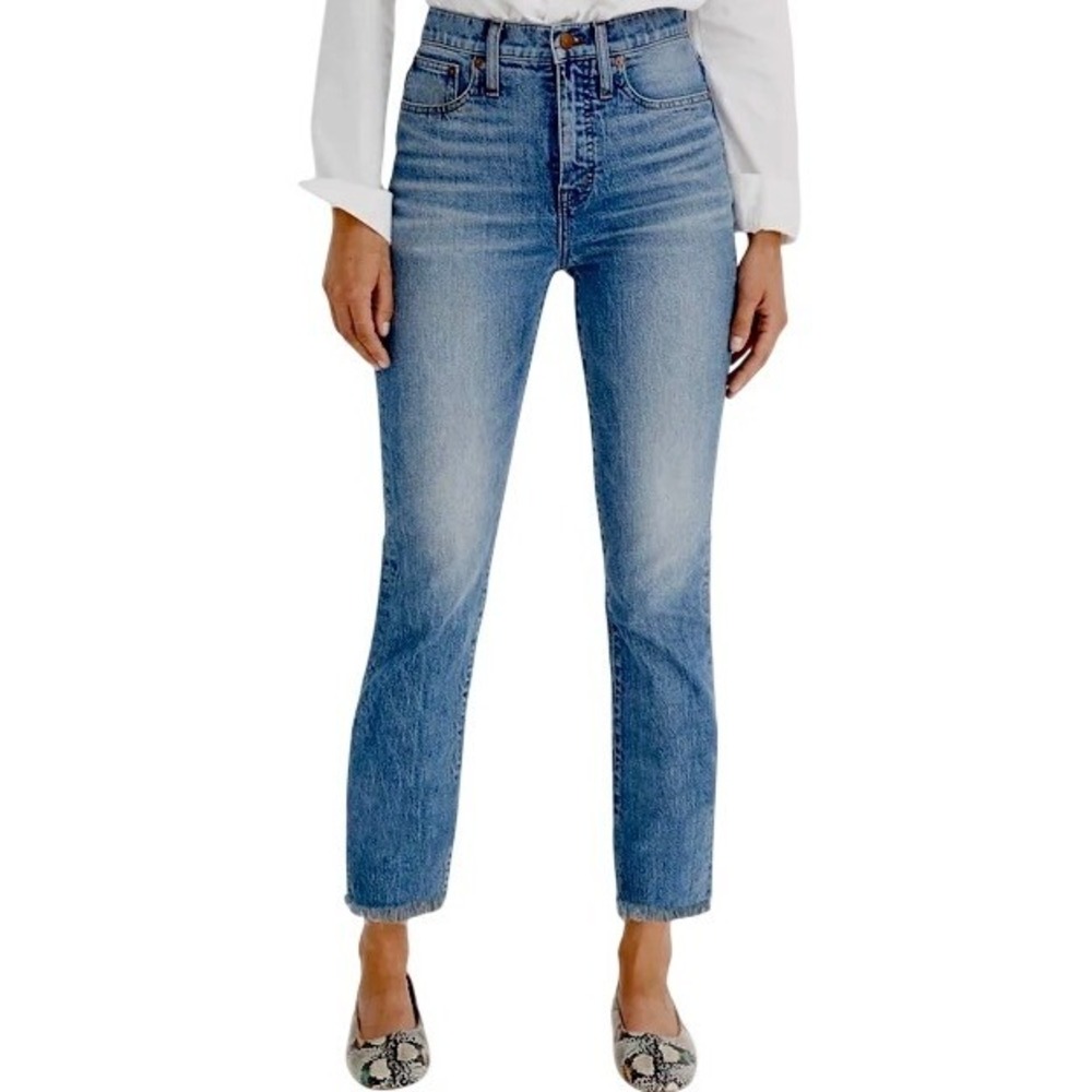 Madewell The Perfect Vintage Jean Womens Denim Frayed Raw‎ Hem Size 29